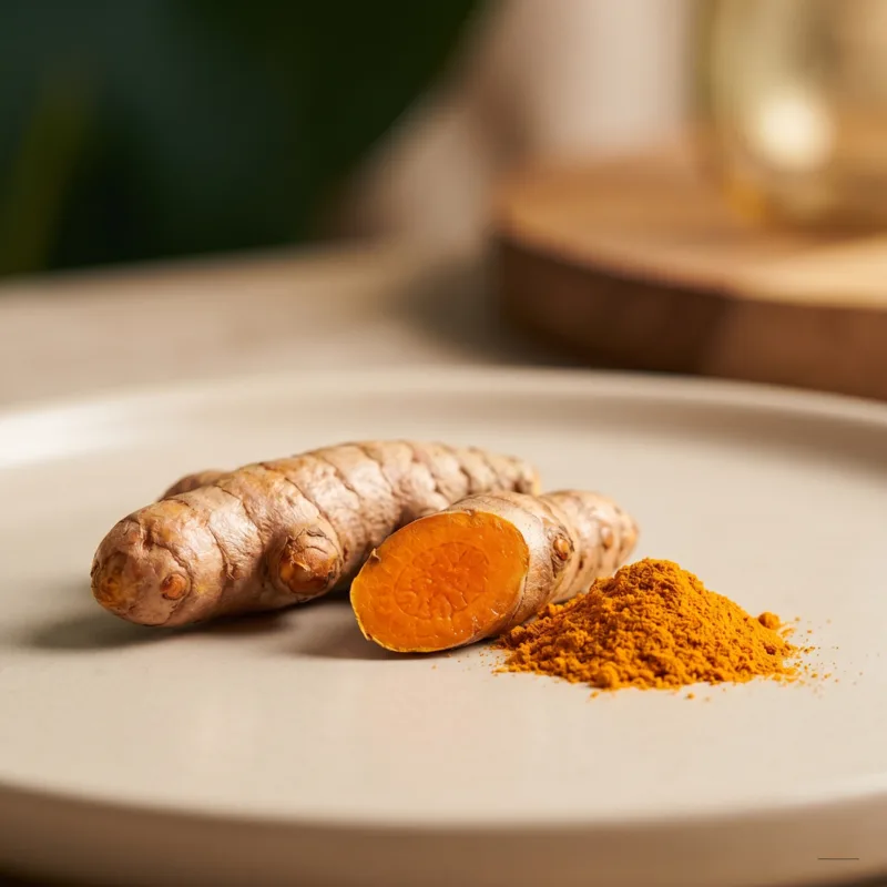 Fresh organic turmeric root